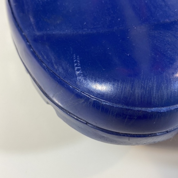 Coach Rain Boots Size 7 Pearl Poppy Floral Blue and Pink - Picture 11 of 11